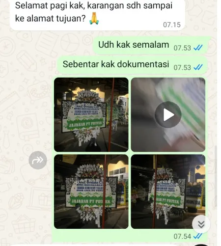 Pengiriman Papan Bunga Selamat Gatot Subroto Office Area
